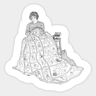 the Angel Quilt Sticker